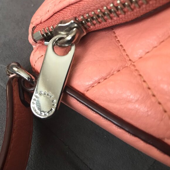 Marc by Marc Jacobs Natasha Quilted Pink/Peach Crossbody Bag - Picture 13 of 14
